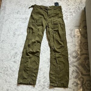 Olive green zara cargo pants!